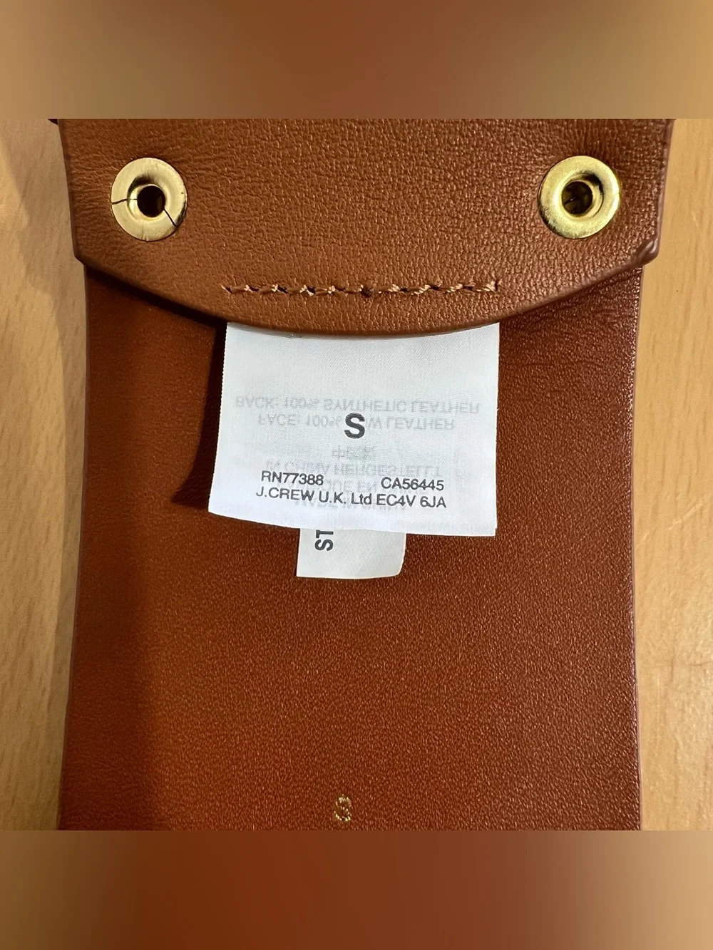 J. Crew Women’s Wide Brown Leather Belt with Gold-Tone Buckle Size Small